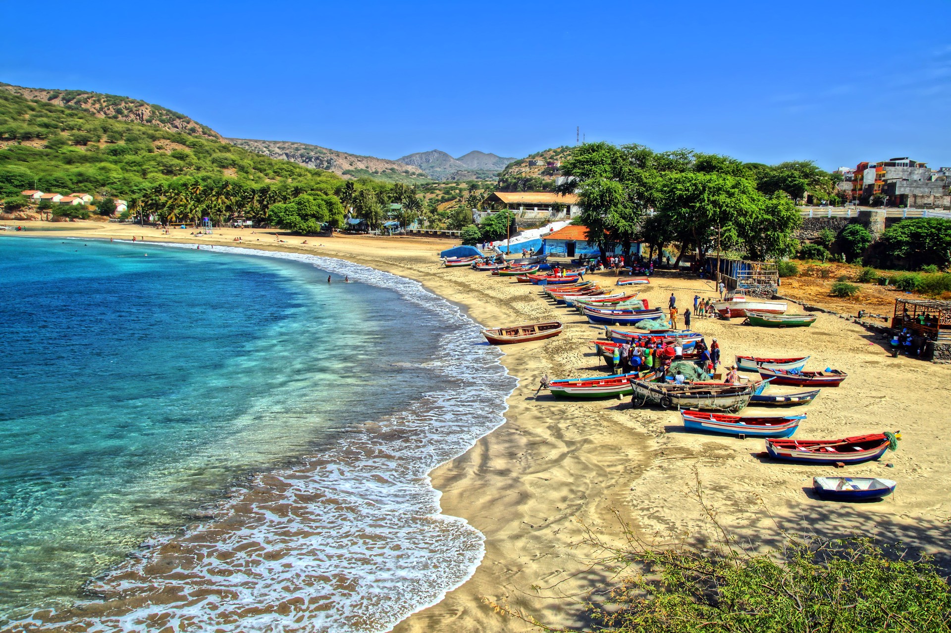 Back from fishing at Tarrafal beach