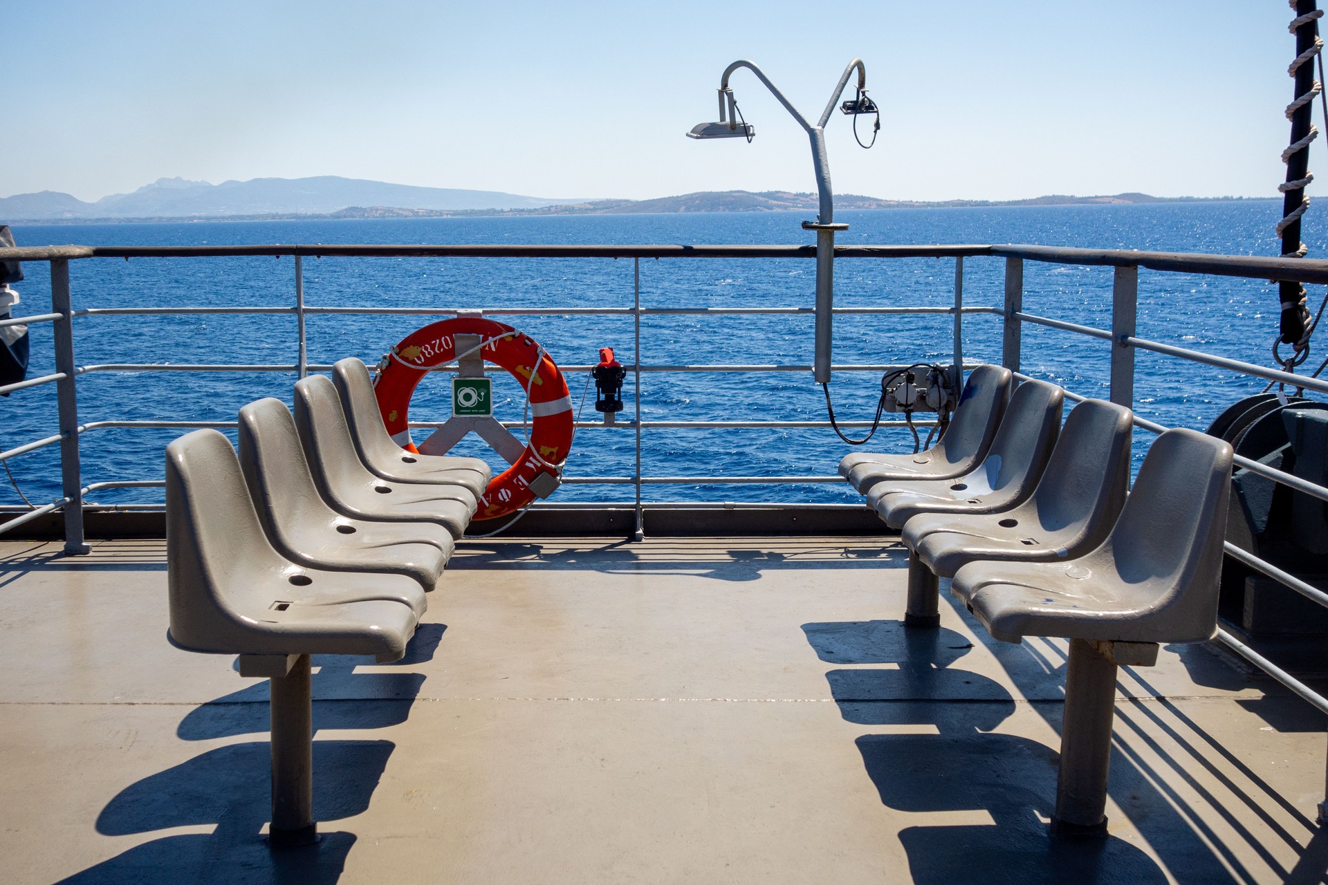 Seating Area on Ferry Boat